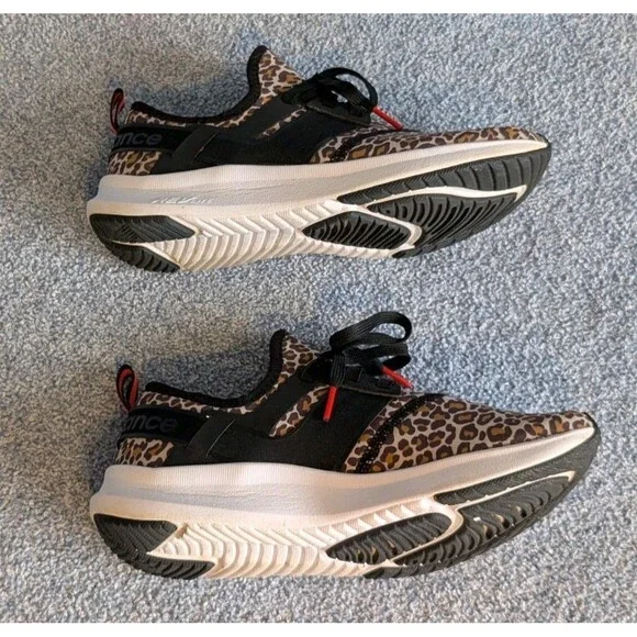 New Balance Size 7.5 Nergize Sport V1 Leopard Print Sneakers Athletic Shoes - Picture 6 of 8